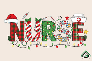 Christmas Nurse Png, an Illustration by Craft Nest