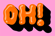 Ooze Out Loud! SVG Color Font, a Handwritten Font by Meg Lewis Fun House (Thumbnail 6 of 11)