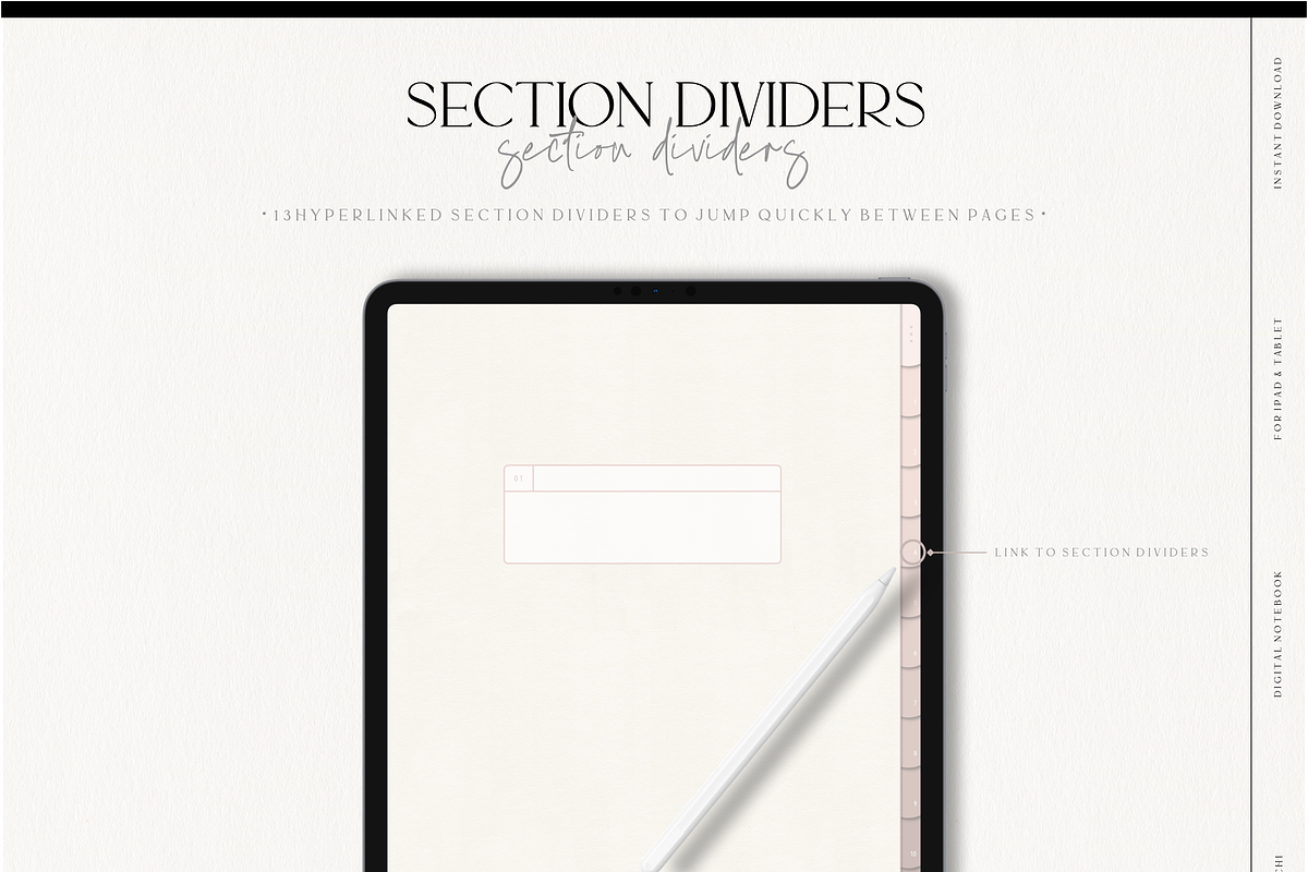 Digital Nude Paper Texture Notebook, a Stationery Template by MainichiDesign (Photo 5 of 10)