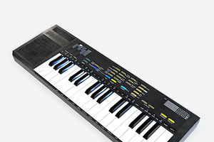 Synthesizer PBR Low Poly