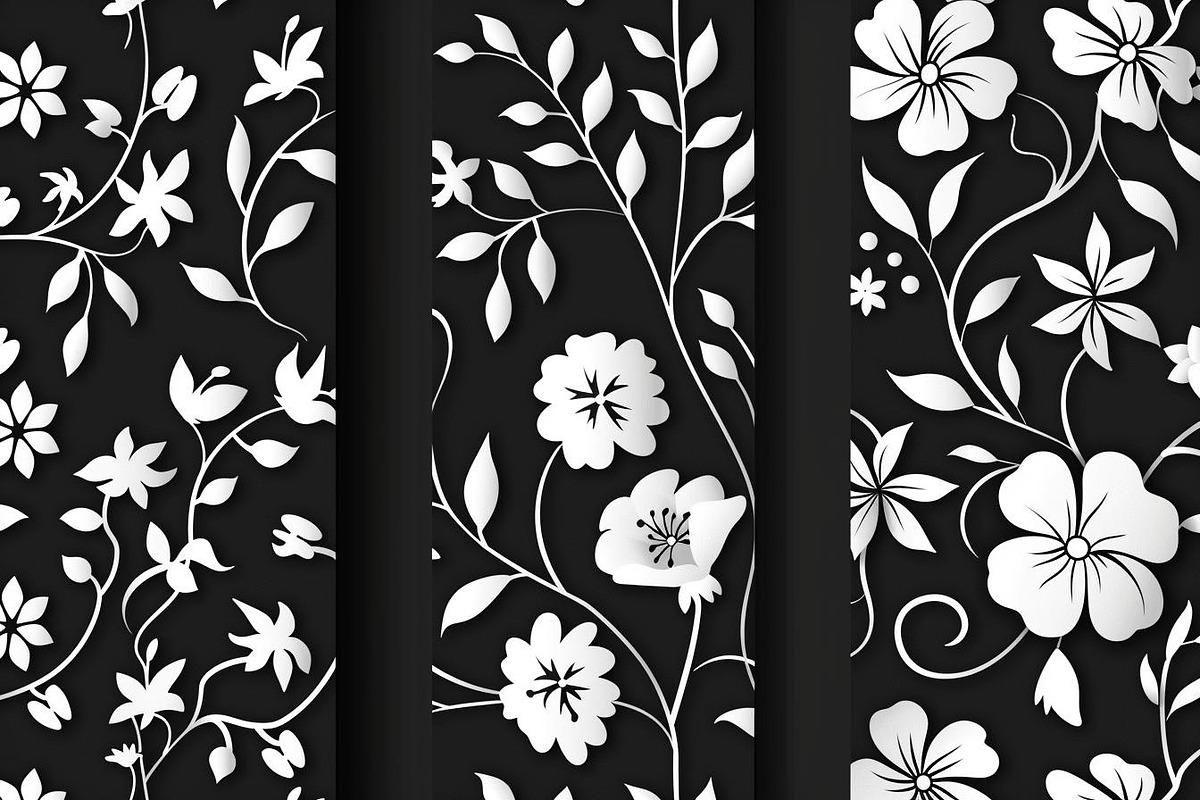 Floral Vine Laser Cut Bundle, a Graphic by jahid234 (Photo 8 of 11)