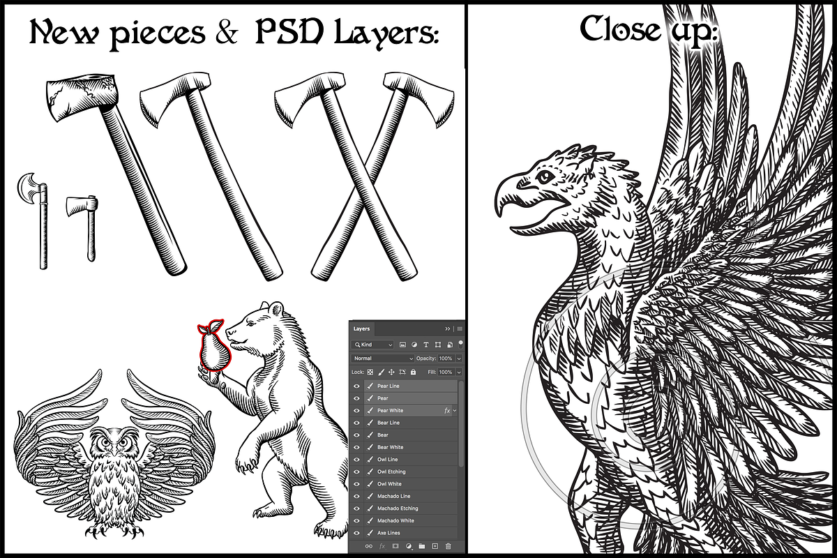 Coat of Arms Creation Kit, an Illustration by Abysm Internal (Photo 4 of 4)
