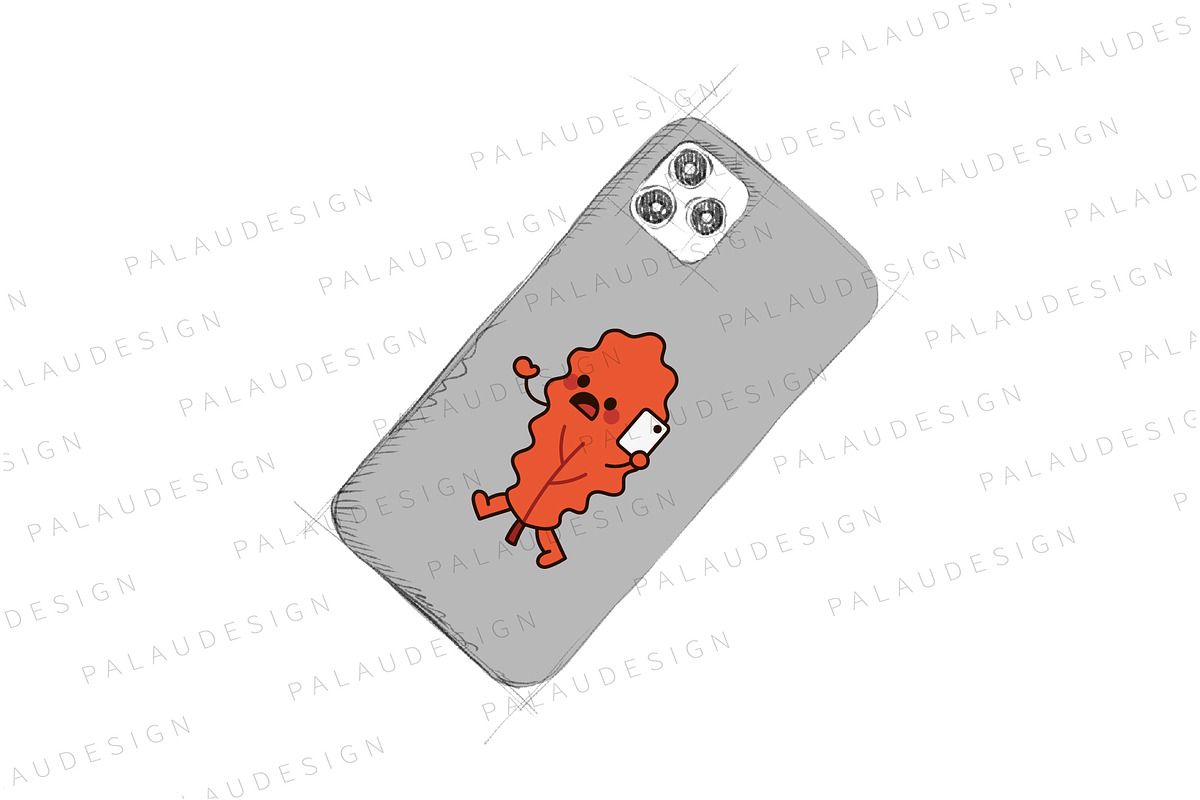 Cute Kawaii Autumn Leaves Character, a Seasonal Illustration by Palau (Photo 6 of 12)
