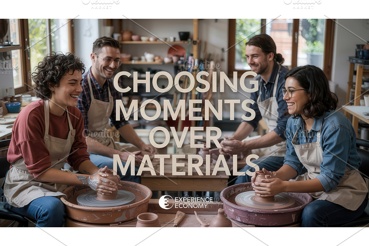 Group pottery class with text, an Illustration by tilialucida