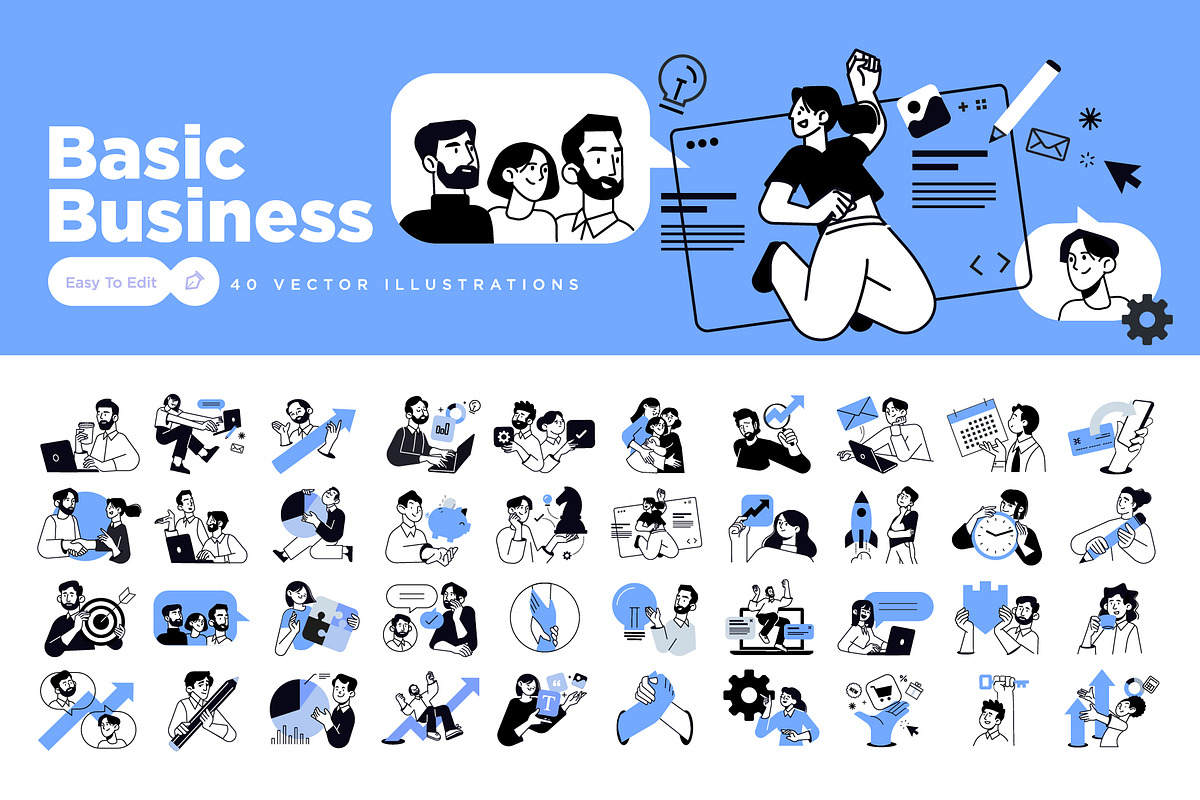 Basic Business, a Person Illustration by PureSolution (Photo 1 of 6)
