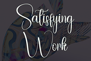 Satisfy, a Handwritten Font by FreshTypeINK (Thumbnail 5 of 8)