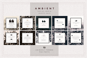 AMBIENT Social Media quote pack
