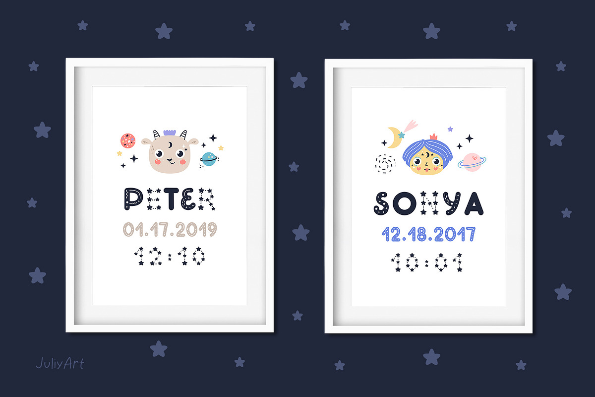 Zodiac Stars Font duo, a Script Font by JuliyArt (Photo 10 of 16)