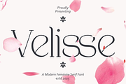 Velisse Feminine Serif Font, a Serif Font by PutraCetol Studio (Thumbnail 1 of 5)