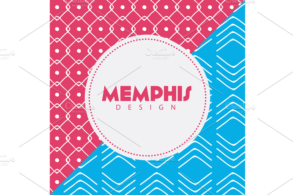memphis texture frame, a Texture Illustration by studiogstock