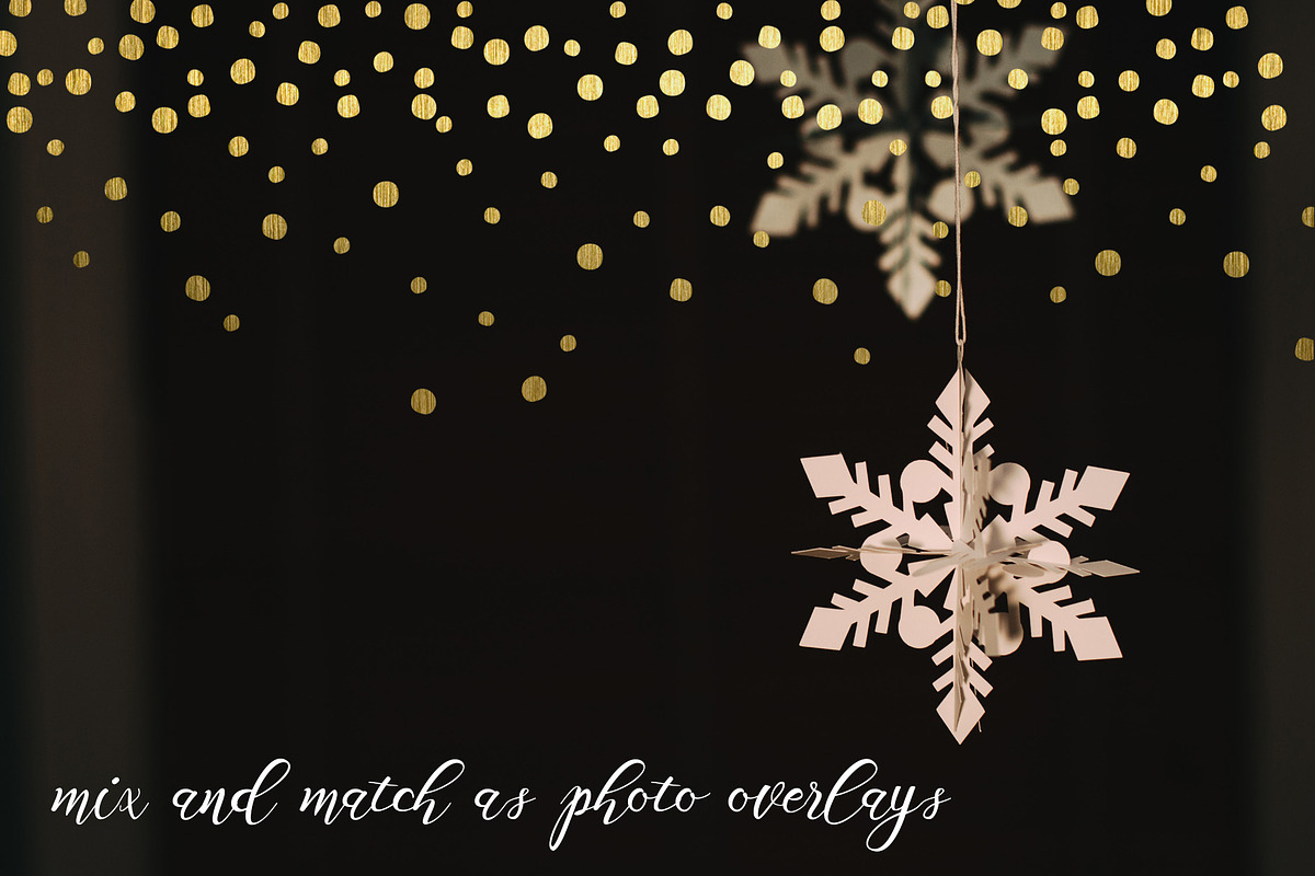 Multi Confetti Overlays (png files), a Pattern Graphic by Chus Moreno Studio (Photo 2 of 6)
