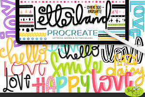 Letterland Procreate Brushes 3D