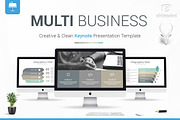 Multi Business Keynote Template, a Presentation Template by SlideSalad (Thumbnail 1 of 28)