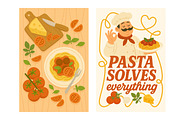 Pasta Set, a Food Illustration by ananastya (Thumbnail 6 of 8)