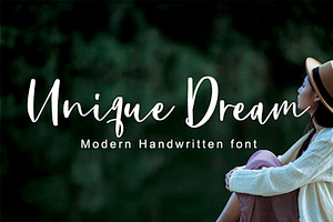 Unique Dream - Handwritten Font