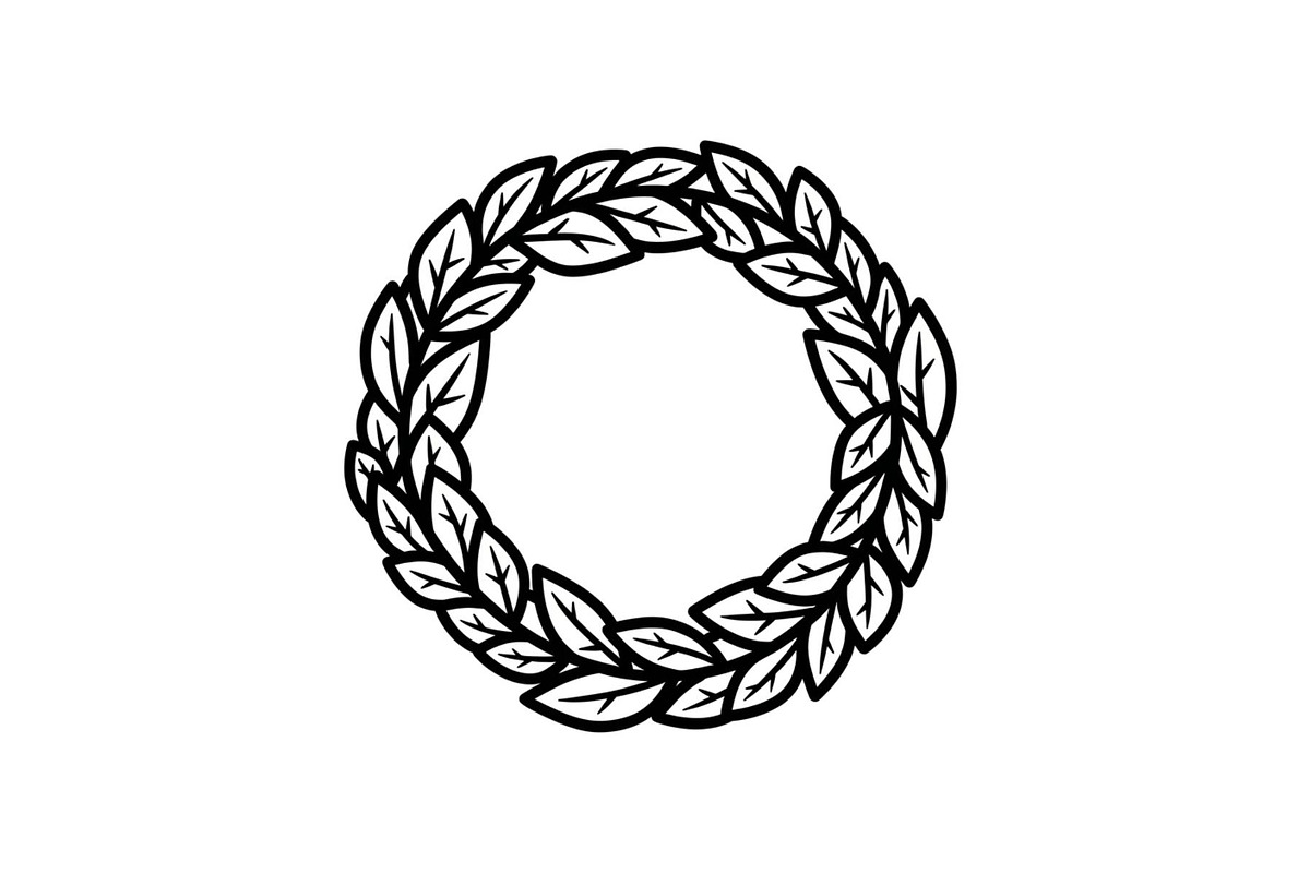 Leaf Laurel Wreath Frame Bundle, an Illustration by Gaye Art (Photo 41 of 51)