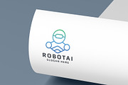 Ai Robot Mascot Logo, a Branding & Logo Template by Design_Planet (Thumbnail 2 of 4)