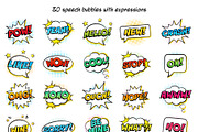 Big Comic Elements Set, a Texture Illustration by mejorana (Thumbnail 3 of 5)