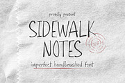 Sidewalk Notes Font, a Handwritten Font by Timurtype (Thumbnail 1 of 7)