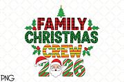 Retro Family Christmas Crew 2026 Png, an Illustration by Black Bird Studio (Thumbnail 1 of 4)