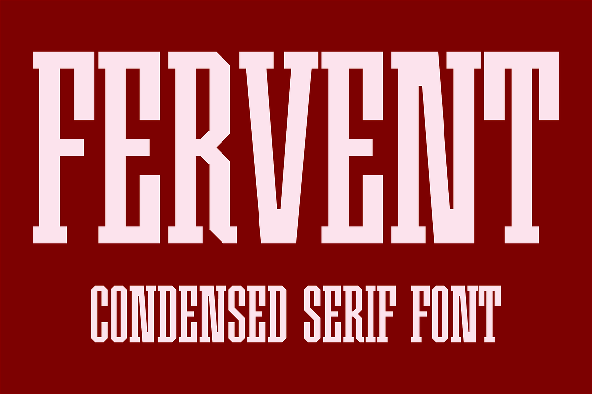Fervent - Condensed Serif Font, a Font by GG Design (Photo 1 of 6)