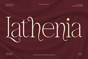 Lathenia Elegant Modern Serif Font, a Serif Font by Rasio Studio (Thumbnail 1 of 8)