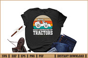 Easily Distracted By Tractors SVG, an Illustration by Handy Arts Studio (Thumbnail 2 of 3)