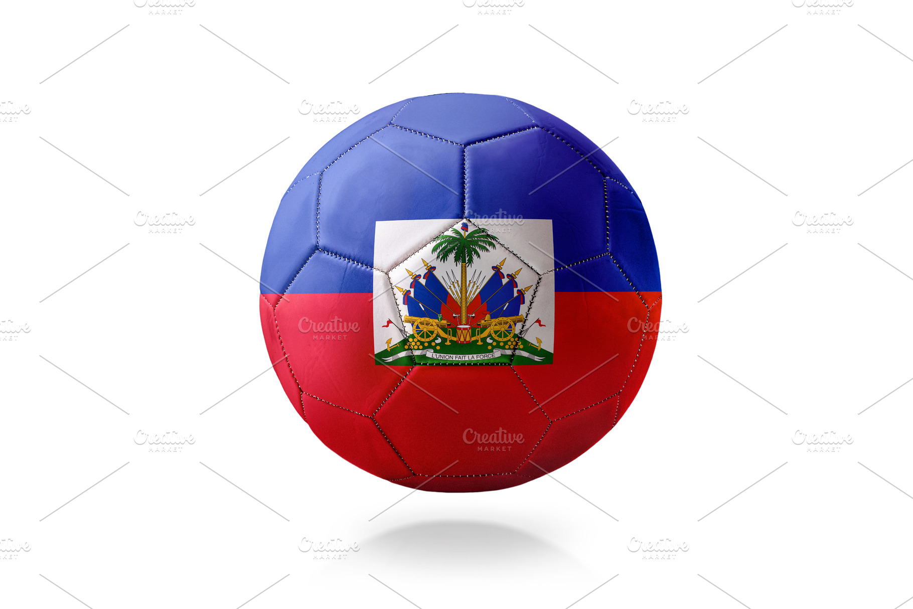 Haiti Flag Soccer Ball Isolated, a Sports & Recreation Photo by Davizro's Market