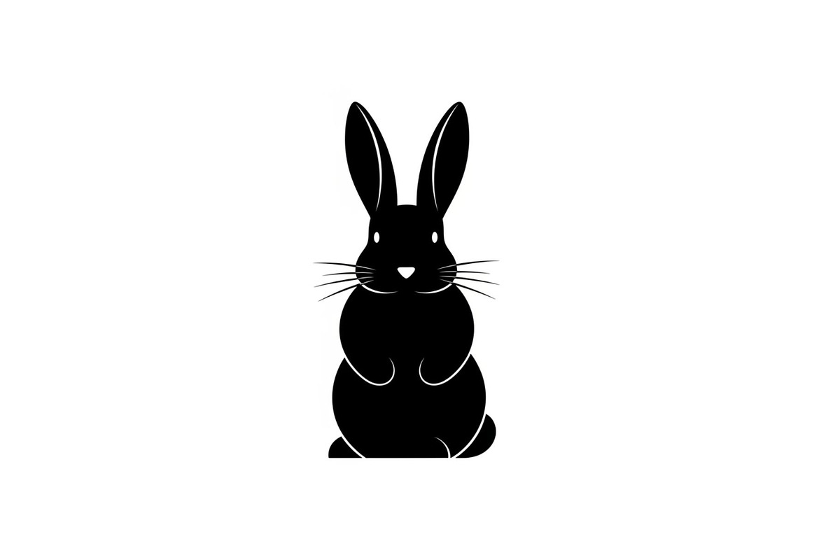 Cute Rabbit Silhouette Vector Bundle, an Illustration by yasushie (Photo 18 of 51)