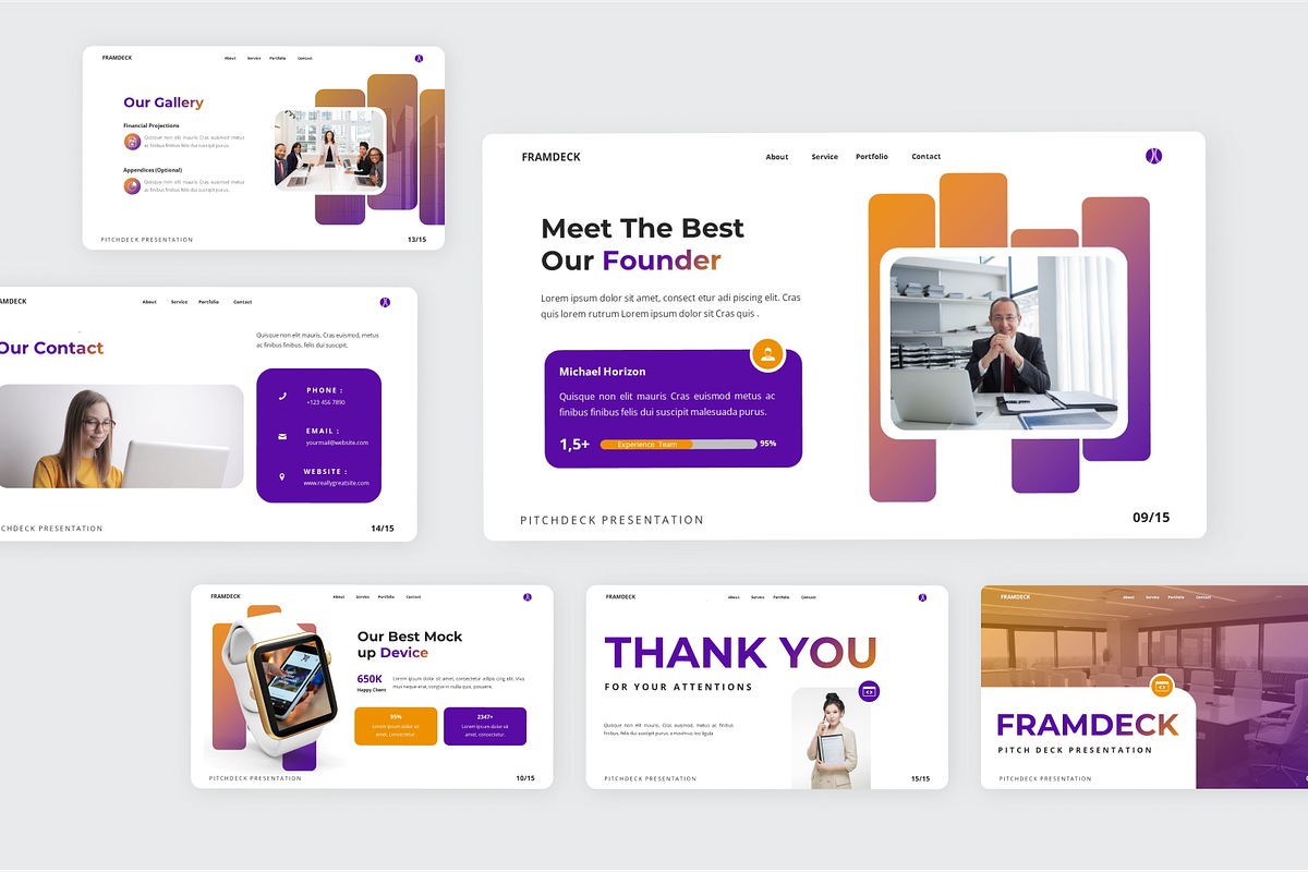 Framdeck -  Pitch Deck Keynote, a Presentation Template by SquidPixey (Photo 5 of 6)