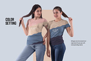 5 Mockups Girls T-Shirt, a Shirt Mockup by Grow Design Craft Studio (Thumbnail 3 of 4)