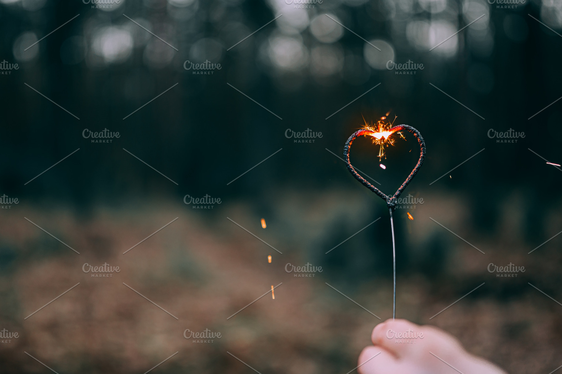 Hand holding burning sparkler, a Holiday Photo by Valeryia P.