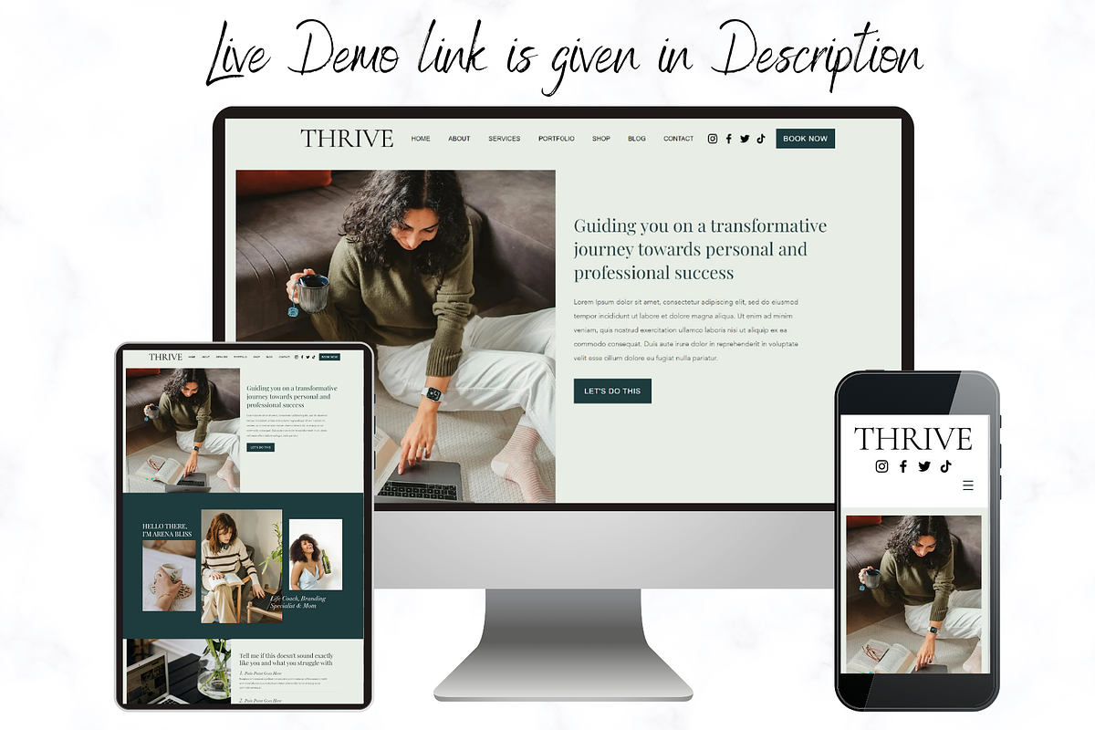 Coaching Wix Website Template, a Wix Template by AdvertFox (Photo 7 of 9)