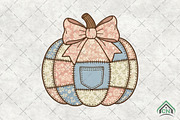 Coquette Denim Pumpkin Halloween, an Illustration by Craft Nest (Thumbnail 1 of 6)