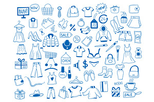 Shopping tools. hand drawn pictures, an Object Illustration by Onyx