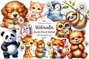 Daisy Flower Animal Clipart, an Illustration by OK Design (Thumbnail 1 of 5)
