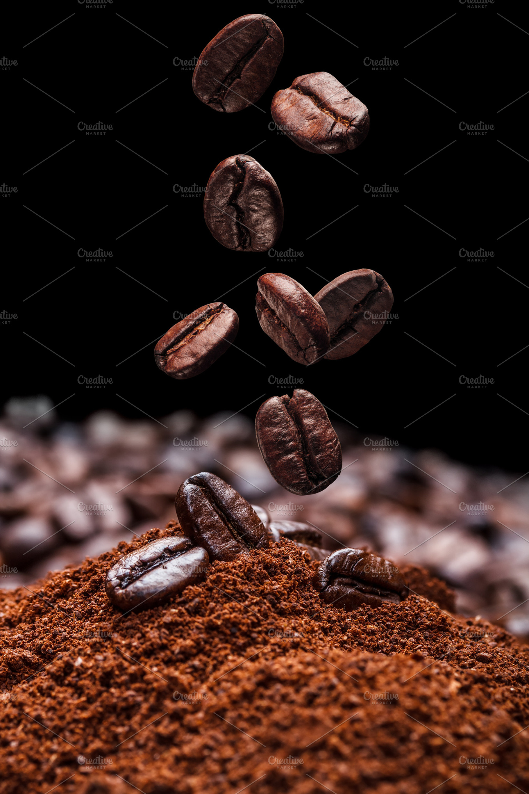 Coffee stock photo containing bean and fly