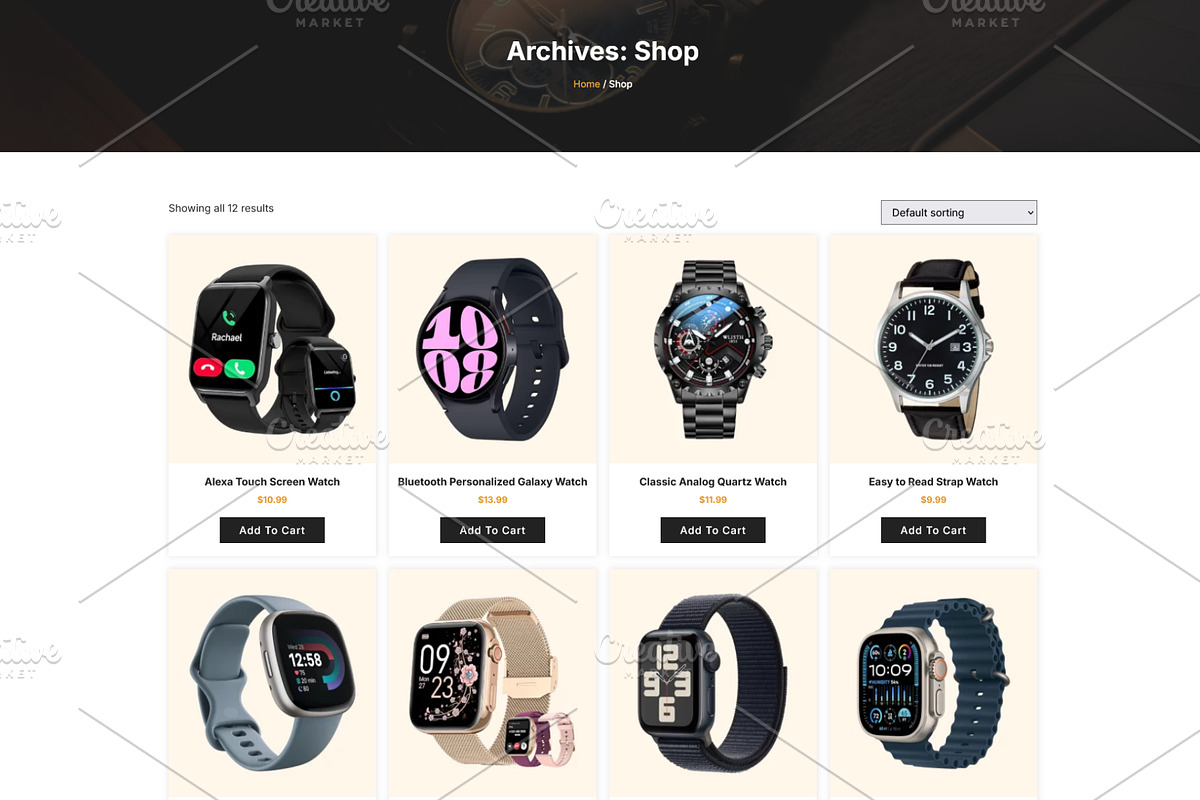 Luxury Watches Store Template, a WordPress Template by HasnainDEV (Photo 3 of 5)