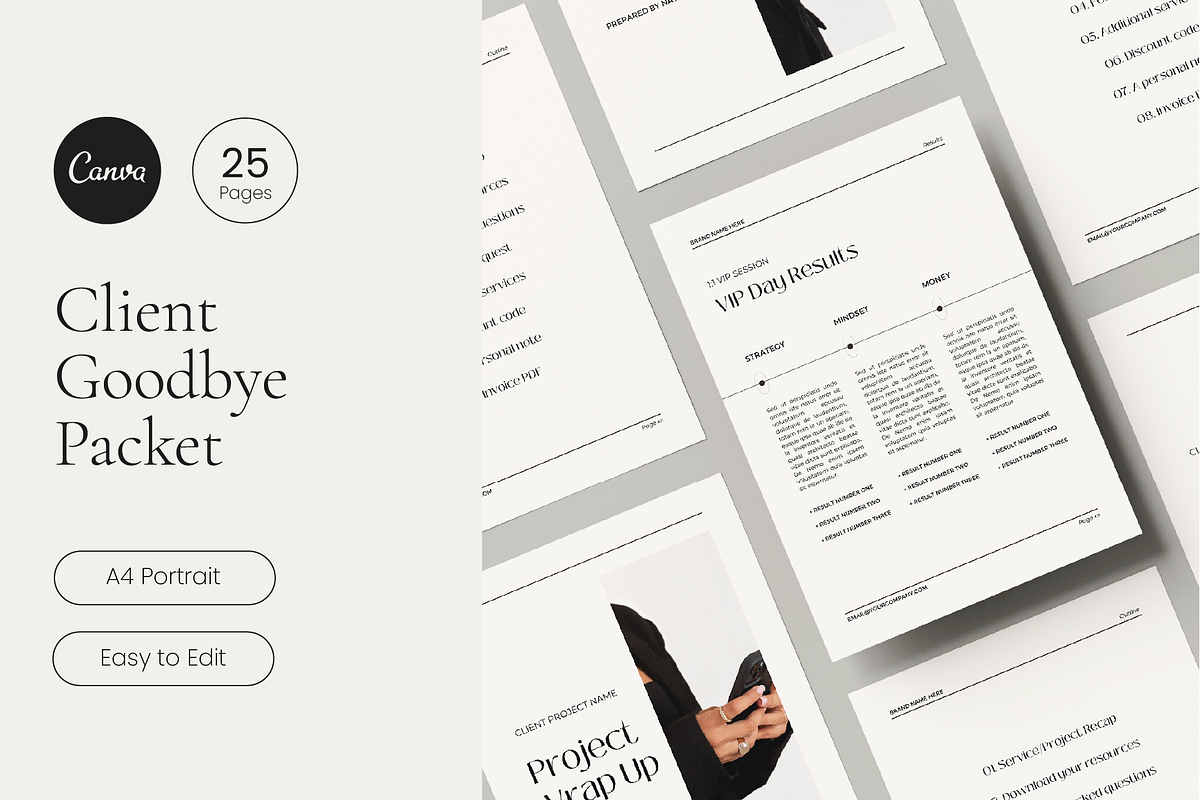 Client Goodbye Packet | Canva Template