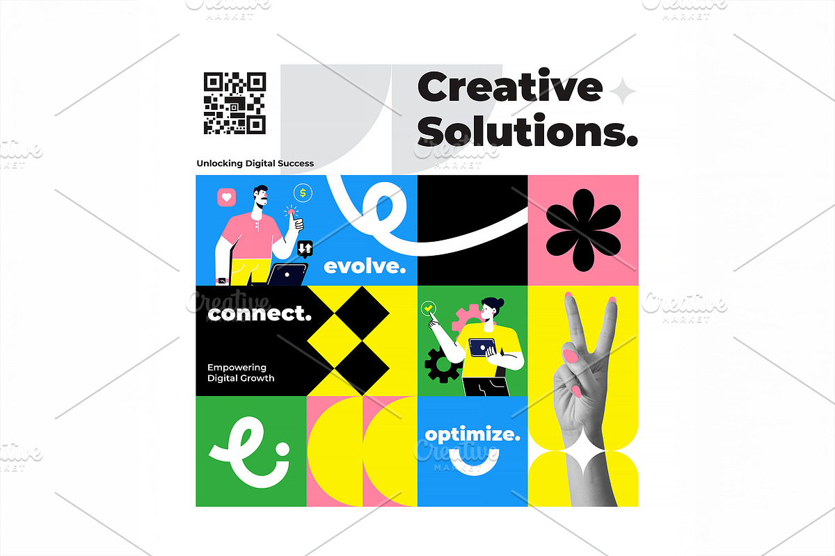 Modern Geometric Creative template, an Education Illustration by Creative Graphics (Photo 5 of 12)