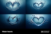 Water hearts. 25 images, a Nature Photo by Handmadefont (Thumbnail 6 of 10)