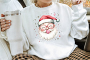 Pink Trendy Christmas Santa Png Clip, an Illustration by Sublimation Artist (Thumbnail 4 of 6)