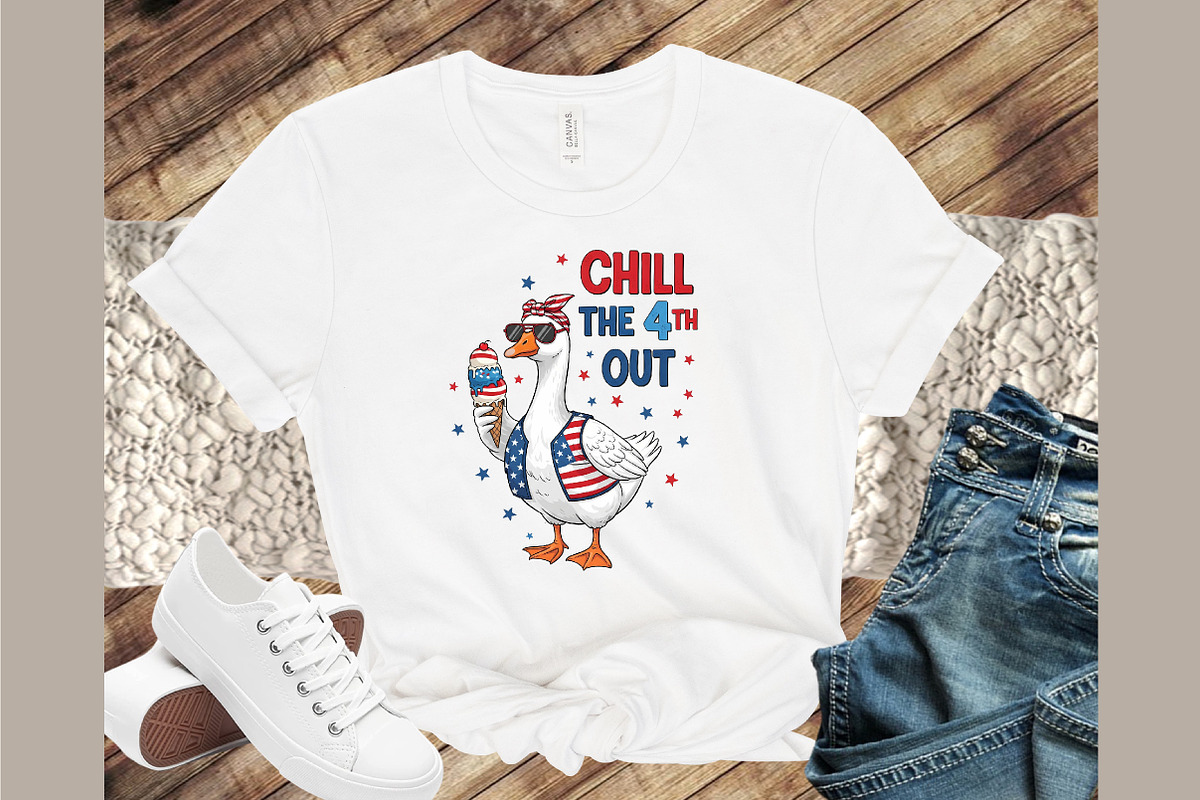 4th of July Goose Patriotic Chill th, an Illustration by Sublimation Artist (Photo 2 of 9)