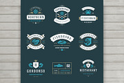 18 Seafood Logos & Badges, a Branding & Logo Template by Vasya Kobelev (Thumbnail 8 of 9)