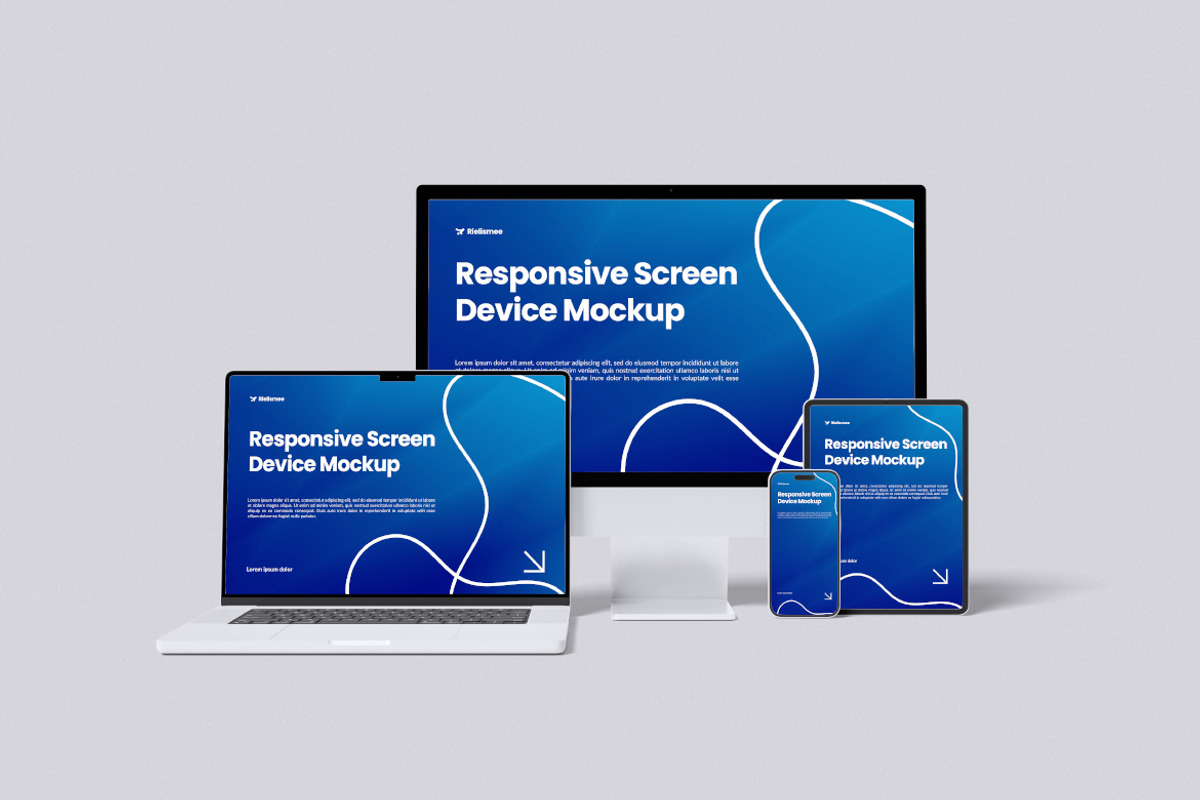 Responsive Screen Device Mockup, a Wearable Device Mockup by Rielismee (Photo 4 of 5)