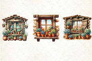 Watercolor Western Window Sublimatio, an Illustration by Libby Wishes (Thumbnail 4 of 4)