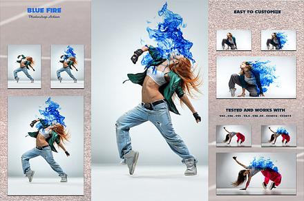 Gold Splash Photoshop Action preview 5