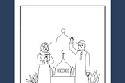 Islamic Coloring Book For Kids Ages, an Education Illustration by Sourcedigi (Thumbnail 4 of 5)