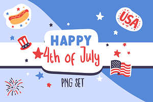 Patriotic 4th oh July PNG Graphics, a Graphic by Moon Up Studio Digital