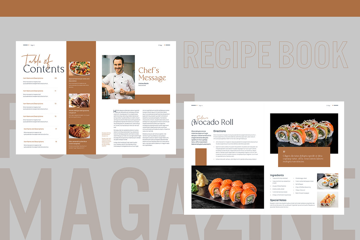 Food Magazine Hotel | Restaurant, a Magazine Template by astutedesign11 (Photo 2 of 8)